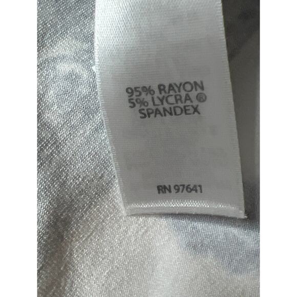 J.Jill Wearever size L dress white/blue sleeveless pockets office summer cruise - Picture 6 of 8